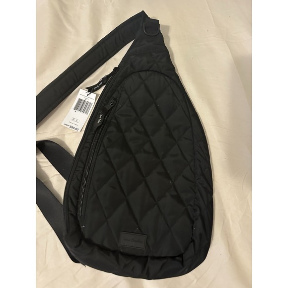 Vera Bradley Quilted Sling Backpack Black Nwt Condition - Picture 2 of 4
